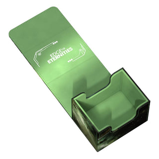 Ultimate Guard Sidewinder 100+ Xenoskin Deck-Box, offen, grün, für Magic: The Gathering Karten, "Edge of Eternities" Design.