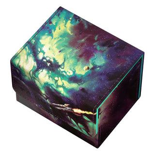 Ultimate Guard Sidewinder 100+ Xenoskin Deck-Box mit galaktischem Design.