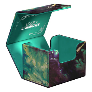 Ultimate Guard Sidewinder 100+ Xenoskin Deck-Box, offen, mit "Edge of Eternities"-Design, für 100 Karten.