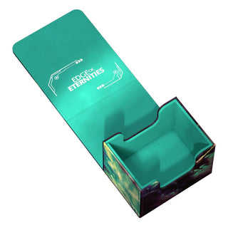 Ultimate Guard Sidewinder 100+ Xenoskin Deck-Box, offen, mit "Edge of Eternities"-Design, für Magic: The Gathering.