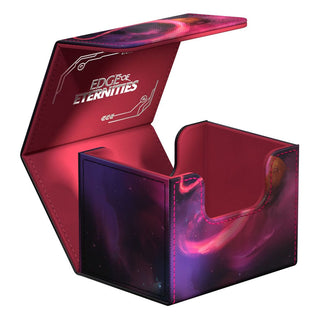 Ultimate Guard Sidewinder 100+ Xenoskin Deck-Box, offen, mit "Edge of Eternities"-Design für Magic: The Gathering.