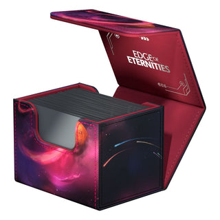 Ultimate Guard Sidewinder 100+ Xenoskin Deck-Box, offen, mit "Edge of Eternities"-Design, für Magic: The Gathering.
