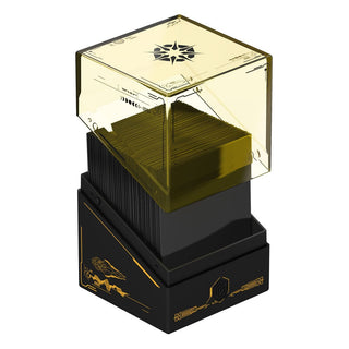 Ultimate Guard Boulder 100+ Deck-Box, Magic: The Gathering Design, gelber Deckel, schwarze Basis, "Edge of Eternities"-Art...