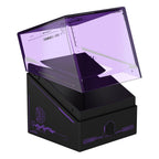 Ultimate Guard Boulder 100+ Deck-Box, lila, Magic: The Gathering Design, geöffnet, robust und sicher.