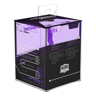 Ultimate Guard Boulder 100+ Deck-Box mit Magic: The Gathering Artwork, lila Verpackung, sicherer Verschluss.