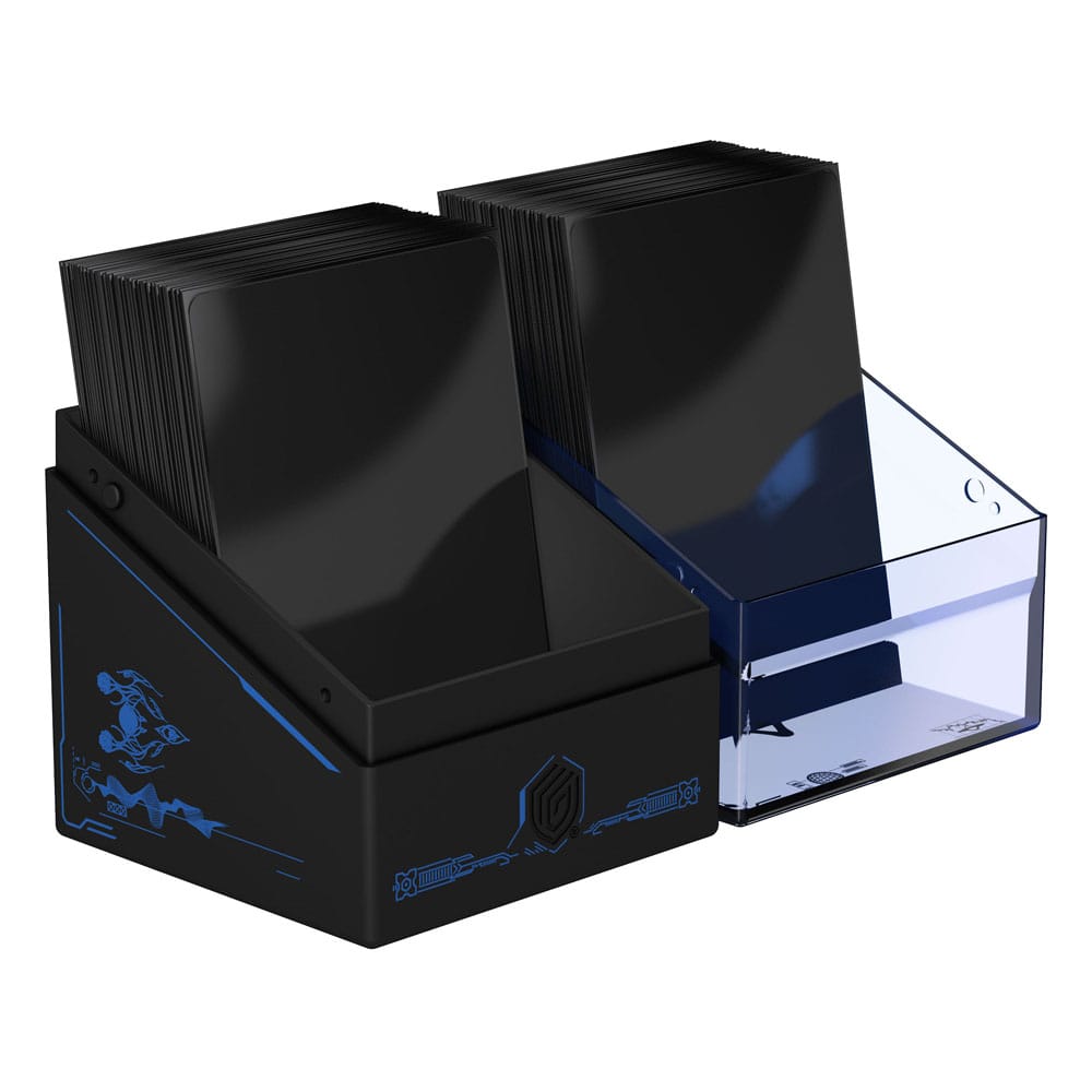Ultimate Guard Boulder 100+ Deck-Box mit Magic: The Gathering Artwork, offen mit Karten, robust und stilvoll.