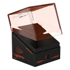 Ultimate Guard Boulder 100+ Deck-Box, schwarz mit rotem Artwork, geöffnet, Magic: The Gathering "Edge of Eternities".