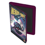 Ultimate Guard Zipfolio 360 Xenoskin mit Magic: The Gathering "Nexus of Fate"-Design, offen, lila Rand.