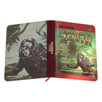 Ultimate Guard Zipfolio 360 Xenoskin mit Magic: The Gathering "Green Sun’s Zenith" Artwork, Sammelordner geöffnet.