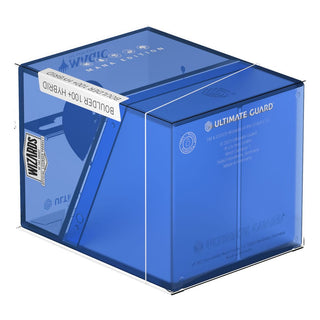 Ultimate Guard Boulder 100+ Hybrid, blau, transparent, für Magic: The Gathering Karten, Mana Edition, Island Design.