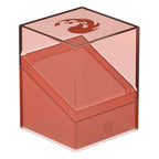 Ultimate Guard Boulder 100+ Hybrid Deckbox, transparent mit rotem Soft-Touch, Magic: The Gathering "Mana Edition" Mountain.