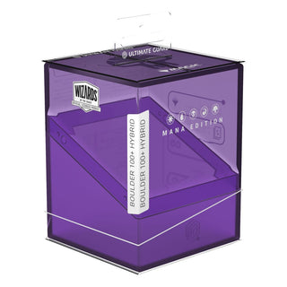 Ultimate Guard Boulder 100+ Hybrid Deckbox, transparent und lila, für Magic: The Gathering, Mana Edition Swamp.