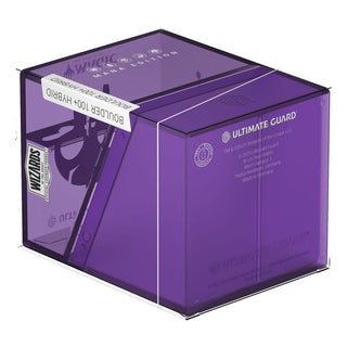 Ultimate Guard Boulder 100+ Hybrid Swamp Deck Box, lila, transparent, für Magic: The Gathering Karten.