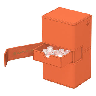 Ultimate Guard Twin Flip'n'Tray 200+ Peach, Sommer Edition 2025, mit Würfeln, Xenoskin-Oberfläche.