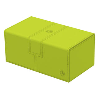 Ultimate Guard Twin Flip'n'Tray 200+ Lime, Summer Edition 2025, in leuchtendem Grün, Xenoskin-Oberfläche.