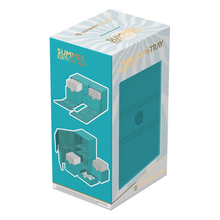 Ultimate Guard Twin Flip'n'Tray 200+ Xenoskin Lagoon, Summer Edition 2025, in Verpackung.