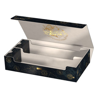 Ultimate Guard Omnihive 1000+ Xenoskin Harry Potter Aufbewahrungsbox, offen, mit Hogwarts-Design.