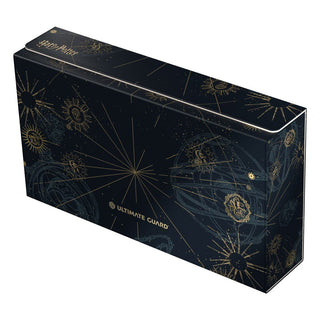 Ultimate Guard Omnihive 1000+ Xenoskin Harry Potter Box mit magischen Symbolen auf dunklem Hintergrund.