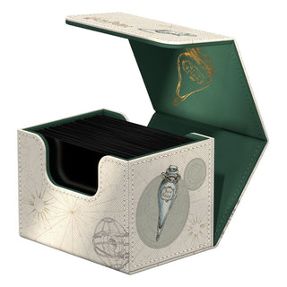 Ultimate Guard Sidewinder 100+ Xenoskin Harry Potter Deck-Box, offen, mit Ron Weasley Design.