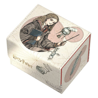 Ultimate Guard Sidewinder 100+ Xenoskin Deck-Box mit Harry Potter Design, zeigt Hermione Granger mit Zauberstab.