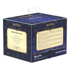Ultimate Guard Sidewinder 100+ Xenoskin Harry Potter Deck-Box, blau, mit Hogwarts-Motiven und magnetischem Verschluss.