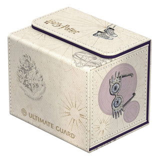 Ultimate Guard Sidewinder 100+ Xenoskin Deck-Box, Harry Potter Design, Luna Lovegood, beige mit Symbolen.