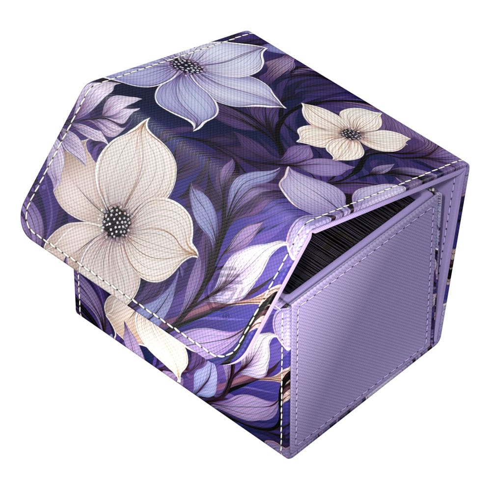 Ultimate Guard Sidewinder 100+ Xenoskin Deck-Box, floral, lila, für Kartenspiele.