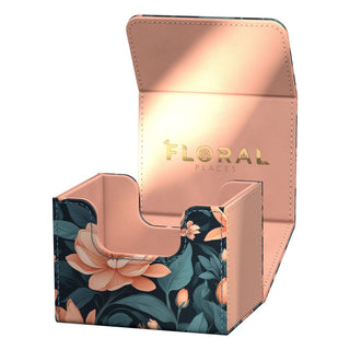 Ultimate Guard Sidewinder 100+ Xenoskin Deck-Box, florales Design, offen, für Kartenspiele.