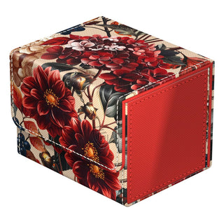 Ultimate Guard Sidewinder 100+ Xenoskin Deck-Box mit floralem Herbstmotiv.