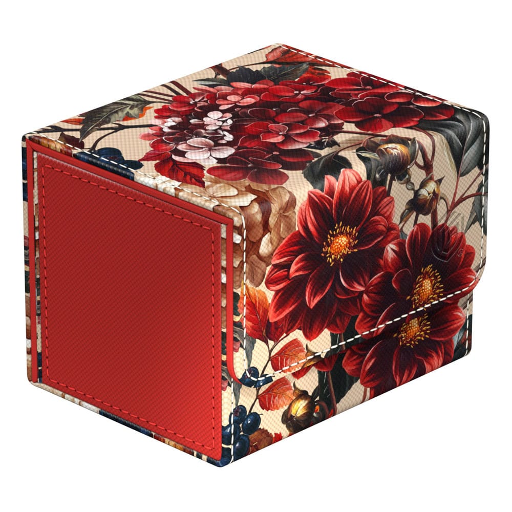 Ultimate Guard Sidewinder 100+ Xenoskin Deck-Box mit floralem Design, Herbstfarben.