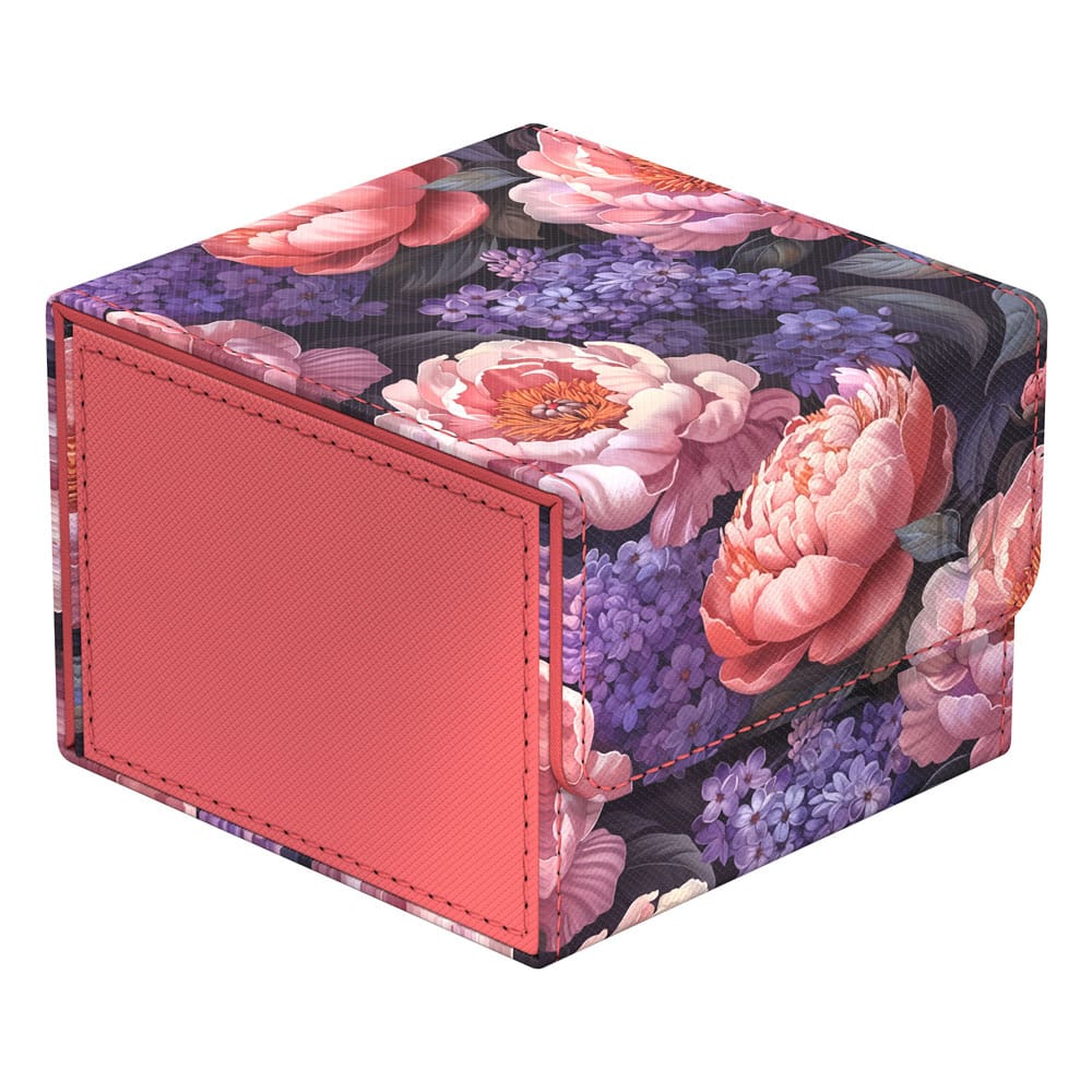 Ultimate Guard Sidewinder 133+ Xenoskin Deck-Box mit floralem Muster, ideal für Kartenschutz.