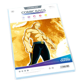 Ultimate Guard Comic Bags wiederverschließbar Golden Size, 100 Stück, für Comics bis 197x268mm.