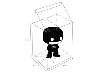Ultimate Guard Schutzhülle für Funko POP! Figuren, transparente PET-Box, Maße 162x118x92 mm, Thekendisplay, 40 Stück.